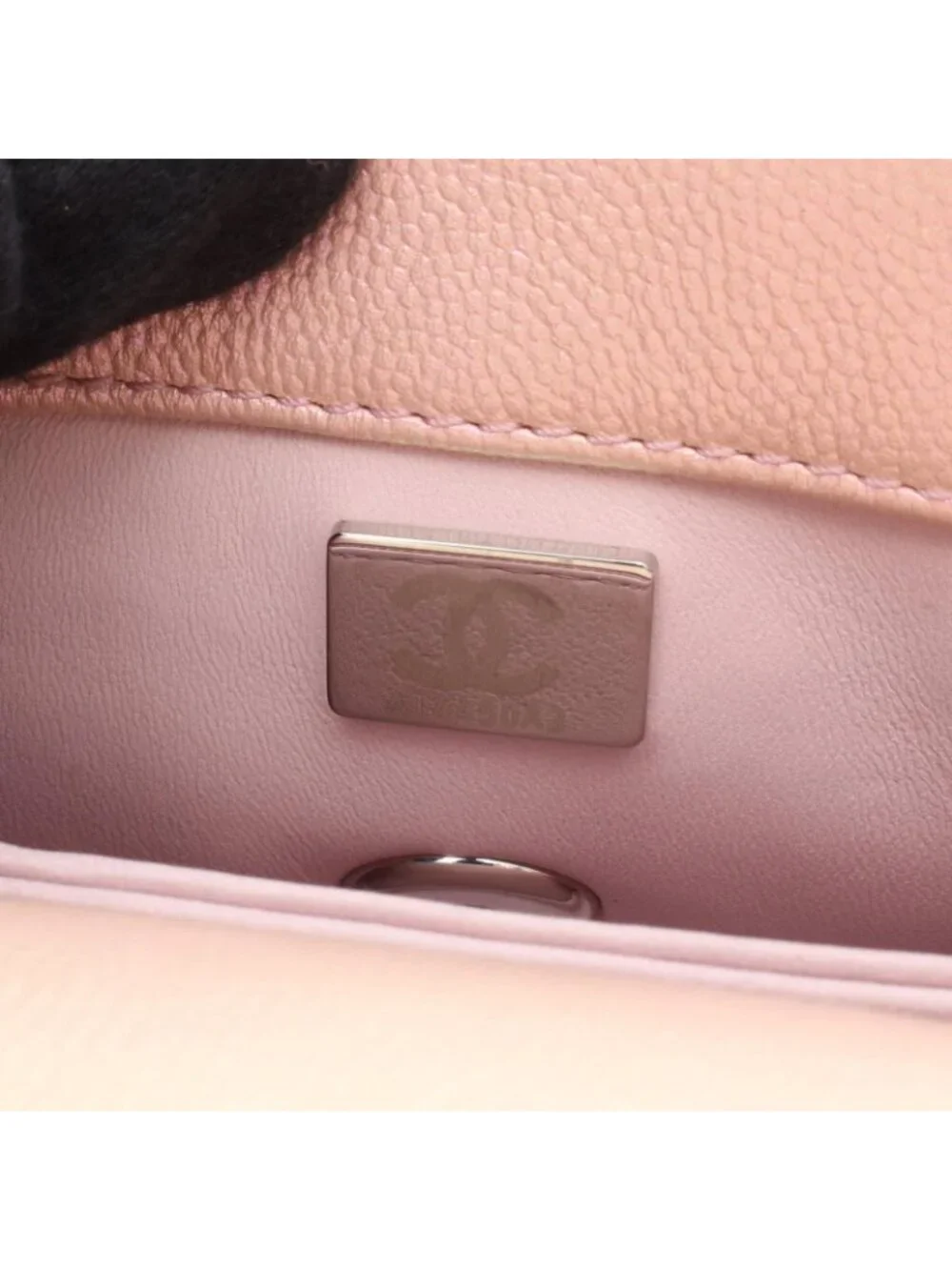 Chanel Handbag Coco Handle Xxs Top Aurora 2-Way Metallic Pink Caviar Leather